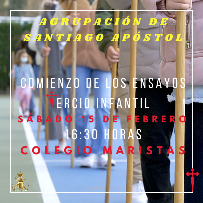 Comienzo de los ensayos del tercio infantil